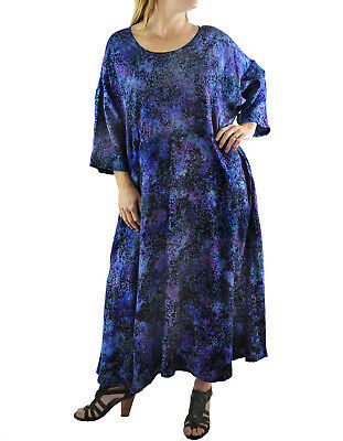 Primary image for Plus Size Dress - Batik Rhapsody Delia W/Pockets L XL 0X 1X 2X 3X 4X 5X 6X 