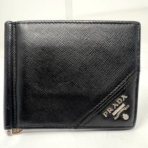 Prada bifold leather black wallet - £198.11 GBP