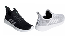 Adidas Women&#39;s Cloudfoam Pure 2.0 Running Slip-On Sneaker Shoes Black Gray NWOB - £20.77 GBP