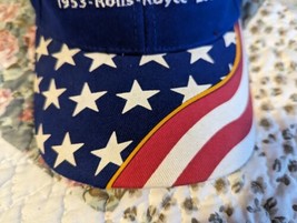 T56/501-D Engines  Baseball Cap Navy Blue/Stars &amp; Stripes. Rolls Royce Vtg. - $24.74