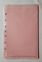 Pink Lined Pages for Flanklin Quest 7 Ring Organizer - £15.81 GBP