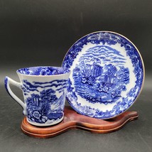 Antique c.1910 T. F. &amp; Sons Romantic Florentine Tea Cup &amp; Saucer Phoenix - £9.67 GBP