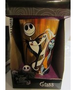 Nightmare Before Christmas Jack Skellington Sally Zero Drink Glass - NEW - £10.95 GBP