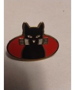 Black Cat Chat Noir Lapel Enamel Pin Badge  - $177.92 MXN
