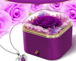 Mothers Day Gifts for Mom, Preserved Flowers Rose Gift for Mom Wife, LED... - $43.98