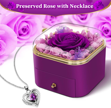 Mothers Day Gifts for Mom, Preserved Flowers Rose Gift for Mom Wife, LED Light J - £35.07 GBP
