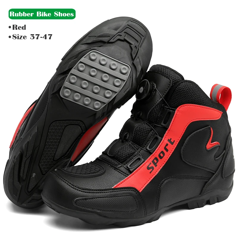 MTB Cycling Shoes Men Flat Motorcycle Boots Cleats Road Bike Shoes Winter Speed  - £159.06 GBP