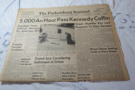 The Parkersburg Sentinel June 7, 1968 Robert Kennedy Funeral and Reflect... - £8.87 GBP