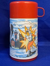 1986 Aladdin LAZER TAG Lunch Box Thermos Complete with Cap and Cup - $10.04