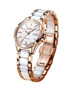Womens Big Face Automatic Watch, Diamond Accented Self - £314.97 GBP