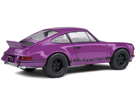 1973 Porsche 911 RSR Purple with Black Stripes 1/18 Diecast Model Car by Solido - £60.70 GBP