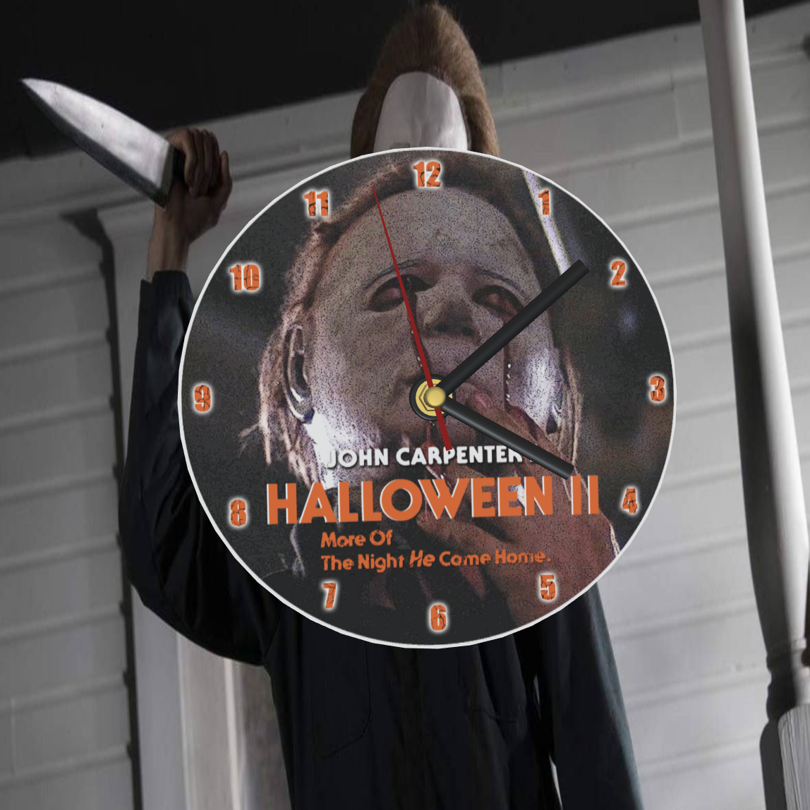 Primary image for 8" Halloween II Michael Meyers Horror Movie  Custom Clocks & Gifts