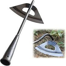 All Steel Hardened Hollow Hoe Gardening Tool Handheld Weeding Rake - £15.99 GBP