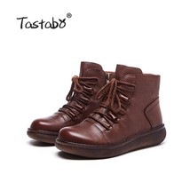 Tastabo Genuine Leather Original Handmade Lady Boots Soft bottom shoes Everyday  - £88.65 GBP