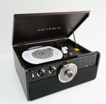 Victrola VTA-270B-ESP Bluetooth Audio System - Gold/Brown/Black image 3