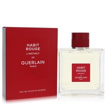 Habit Rouge L&#39;instinct Cologne By Guerlain Eau De Toilette Intense Spray... - $116.60