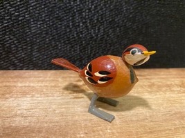 Beautiful Hand Painted Nutshell Bird Figurine Unique Art - £6.40 GBP