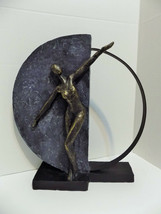 NEW Metal Resin Lady Dancer Ballerina Statue Figurine Sculpture - £29.60 GBP