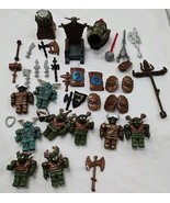 Lot Of (39) Mega Bloks Vorgan Stronghold Dragons Krystal Wars Figures We... - $470.22 MXN