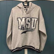 Vtg 90’s MSU Northern oversized hoodie college sweatshirt size L Gear fo... - $57.37