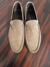 Bruno Magli Suede Slip On Gray Loafer SZ 10M Italy EUC - £102.21 GBP