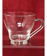 Made in ITALY Clear Glass Coffee Espresso Cups w/ Metal Handle by Vitrosax - $8.86