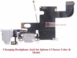 Charging Headphone Audio Jack Port flex replacement part for Iphone 6 6t... - £10.95 GBP