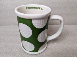 2007 Starbucks Golf Ball Oversized 16oz Coffee /Tea Cup Dimples Green/Wh... - £10.02 GBP