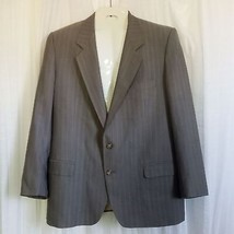 Eduardo De Simone Italy Sport Coat Handcrafted Suit Jacket Stripe Merino Wool 43 - $147.24