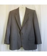 Eduardo De Simone Italy Sport Coat Handcrafted Suit Jacket Stripe Merino... - $202.01 CAD