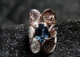  Sterling Silver Statement Ring w/Tiger's Eye - $1,550.00