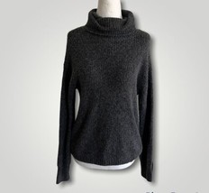 New Abound Women’s Turtleneck Sweater Size XS in Grey Charcoal Heather - £14.05 GBP