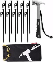 8/10/12/16In Tent Stakes And Hammer Set, 8Pcs Heavy, 8Pcs 10In Stakes And Hammer - $35.99