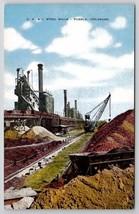 Pueblo CO C.F. &amp; I. Steel Mills Colorado Linen Postcard A39 - £3.89 GBP