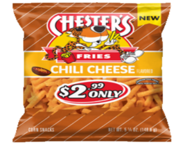 Chester&#39;s Fries Corn Snacks Chili Cheese Flavored 5 1/4 Oz  12 Big Bags! - $1,115.23 MXN