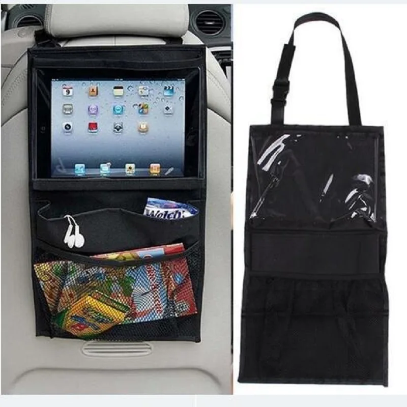 Universal Car Seat Back Storage Organizer Multi-Pocket Storage Bag Table... - £11.39 GBP