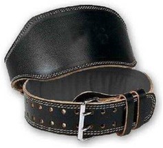 Weightlifting Real Leather Back Support Belt 6 Inch Padded - £25.65 GBP+