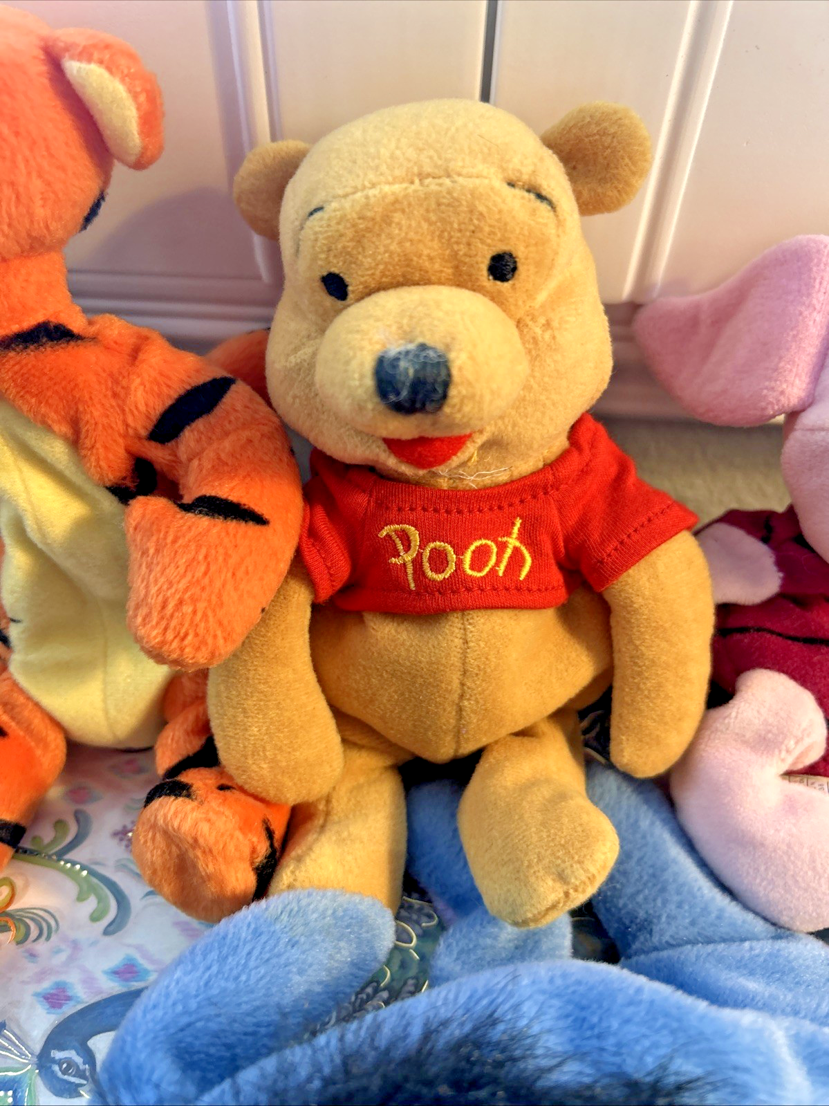 Disney Winnie The Pooh 8” Bean Bag Plush + Tigger  + Piglet & Eeyore, Pre-Owned Item image 4
