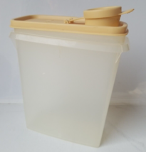 Vintage Tupperware 499-6 Store N Pour 7&quot; Junior Container With Almond Li... - $7.87