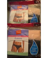 Hanes Women's 100% Cotton Bikini 2 Pack Lot of 2 - Total of 4 Size 5/S - €14,45 EUR Hanes Women's 100% Cotton Bikini 2 Pack Lot of 2 - Total of 4 Size 5/S - €14,45 EUR