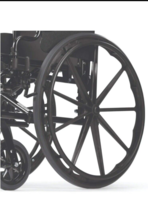 24&quot;x1&quot; Grey Low Profile Urethane Foam Wheelchair Tire, Pyramid Shape - T... - $14.73