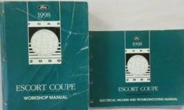 1998 FORD ESCORT COUPE  Service Shop Workshop Repair Manual Set W EVTM - $24.95