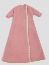 Vintage Barbie Doll Clothes Clone Friends Handmade Robe Coat Pink Wool L... - £7.99 GBP