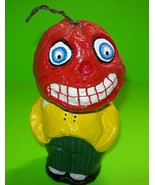 Halloween Bobble Head Nodder Weird Goblin Pumpkin Man Handmade Anthropom... - £58.85 GBP