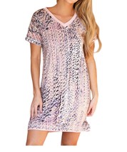 Ninexis V-Neck Short Sleeve Sleepshirt Size L - $30.69
