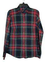 J.Crew Women&#39;s Shirt Tartan Plaid Organic Cotton Shirt Classic Button Do... - £15.78 GBP