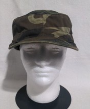 US Army Combat Type II Military Patrol Cap Medium M 7 1/4 Fitted Hat Camouflage - £11.26 GBP