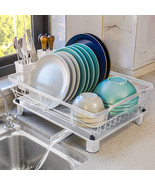 Dish Drying Rack, Space-Saving Design with Drainboard and Swivel Spout - $83.97