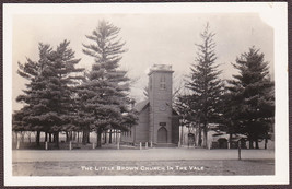 Nashua, Iowa RPPC - The Little Brown Church in the Vale Real Photo Postcard - £9.63 GBP