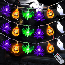 Halloween Lights Decorations 20FT 40LED Battery Operated Halloween String Lights - £15.69 GBP